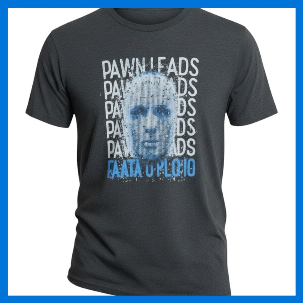 Next Level Apparel Pawn Leads Data Upload Graphic T-Shirt XXL Charcoal Gray